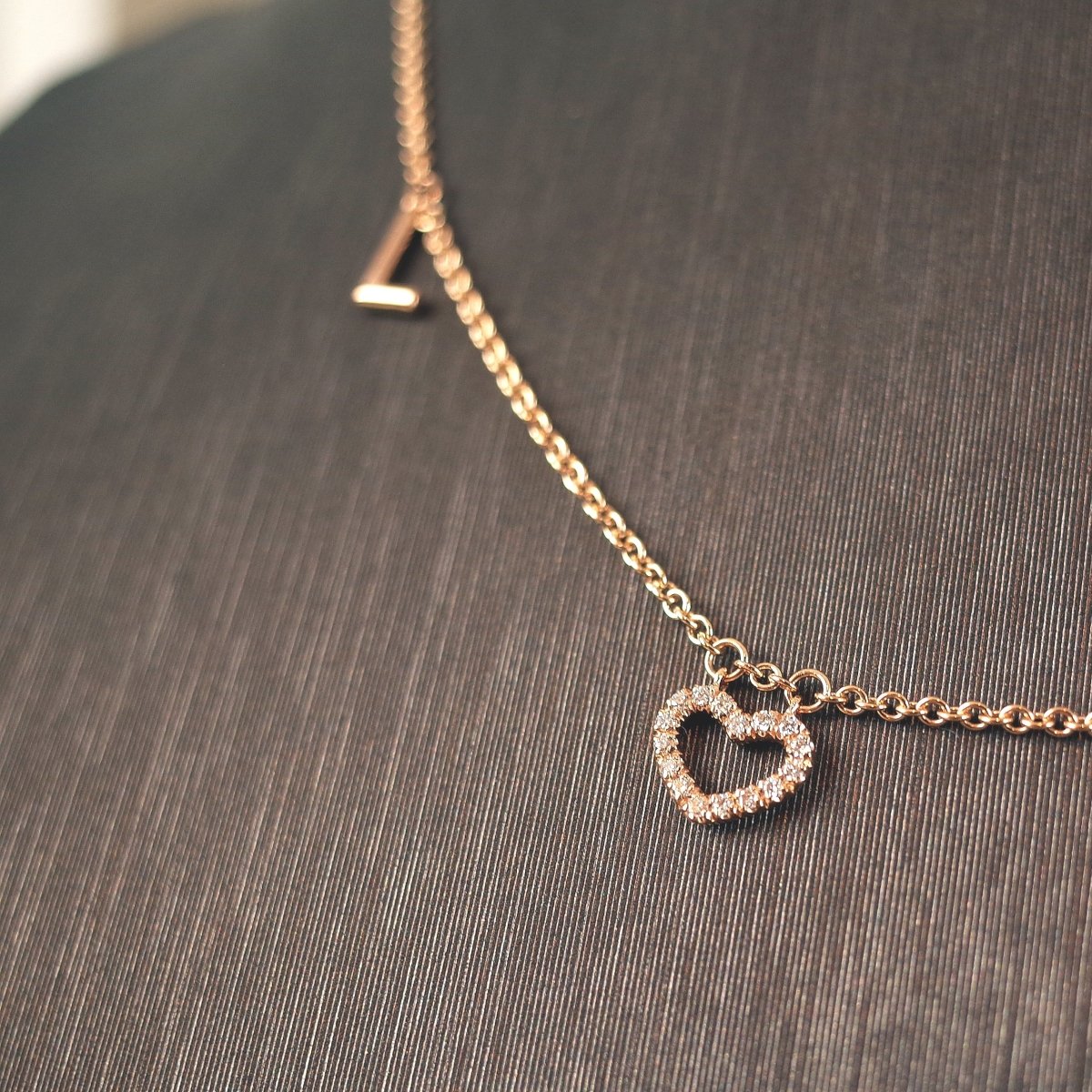 Collier in Roségold „I love you“ - V. Gasser 1873