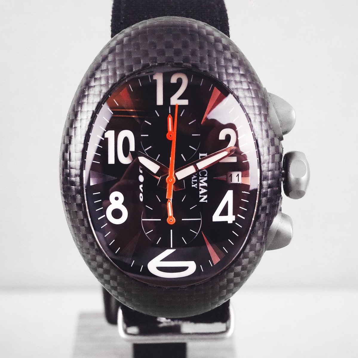 Locman "Nuovo Carbonia" Carbon Chronograph schwarz 100 - V. Gasser 1873