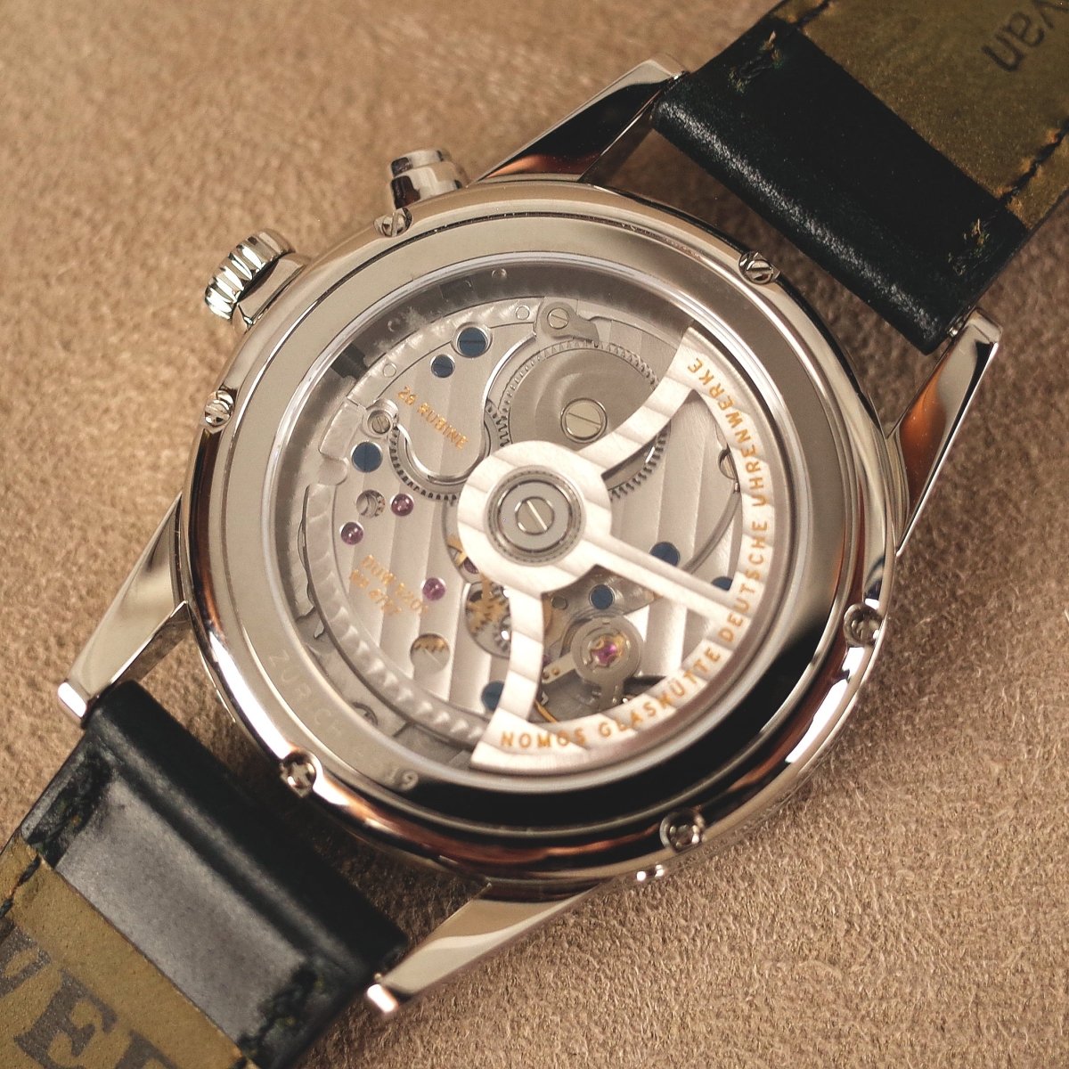 Nomos "Zürich Weltzeit" nachtblau 807 - V. Gasser 1873