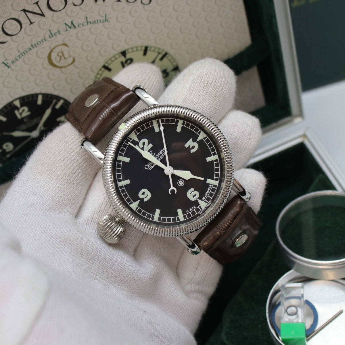 Lot #3149A - Chronoswiss Timemaster 150 Watch CH-2733-AZ/31-1 | Baer &  Bosch Auctioneers