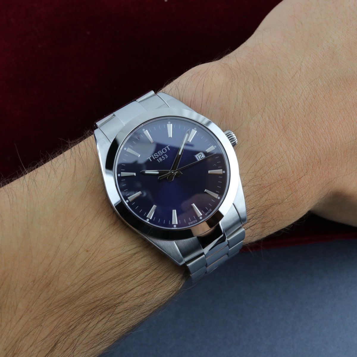 Tissot gentleman best sale quartz blue